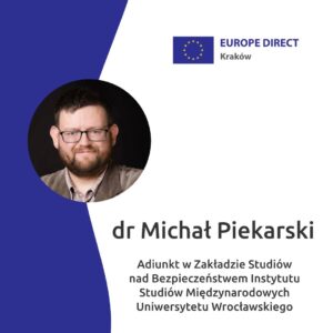 Rozmowa EUROPE DIRECT Kraków – dr Michał Piekarski