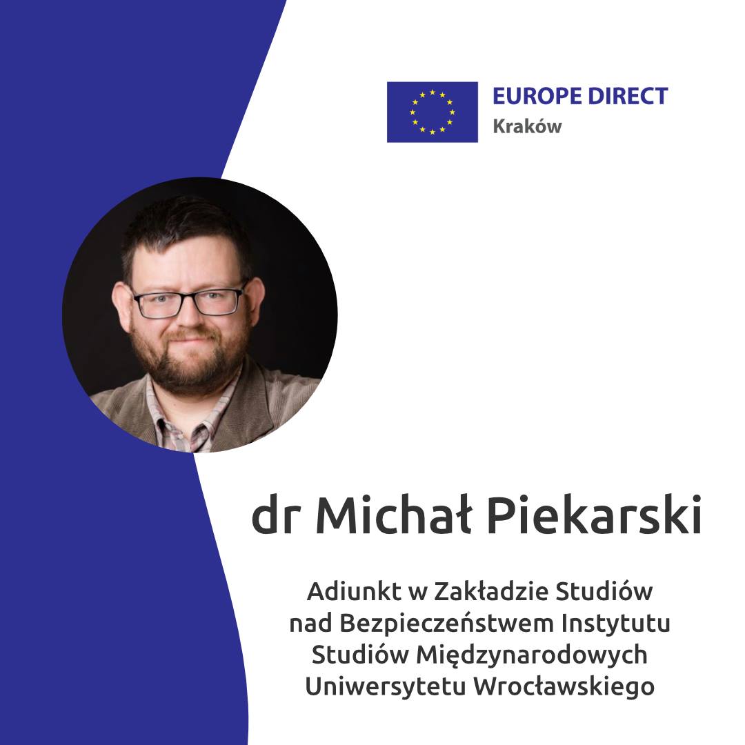 Rozmowa EUROPE DIRECT Kraków – dr Michał Piekarski