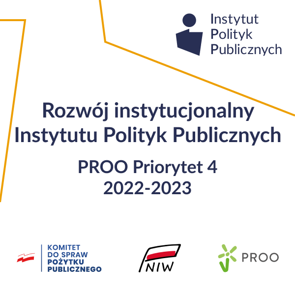 PROO 4. Rozwój instytucjonalny Instytutu Polityk Publicznych
