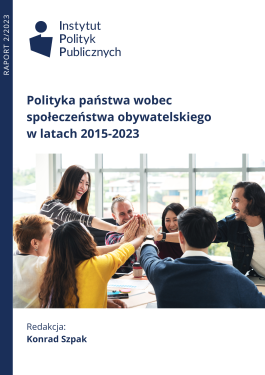 Okładka publikacji pt. Polityka państwa wobec społeczeństwa obywatelskiego w latach 2015-2023